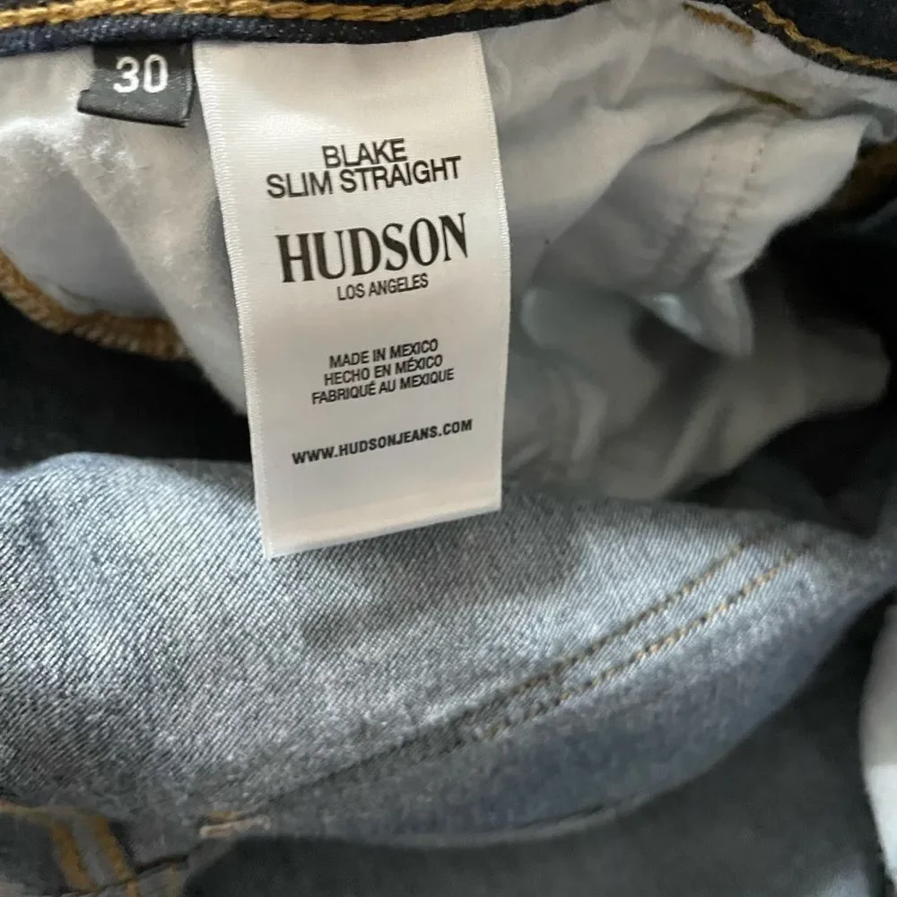 HUDSON Blake slim straight jeans size 30